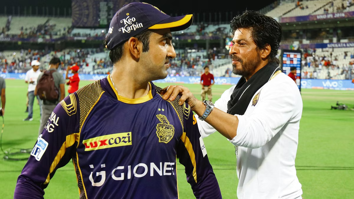 KKR's Gautam Gambhir and Shah Rukh Khan | X