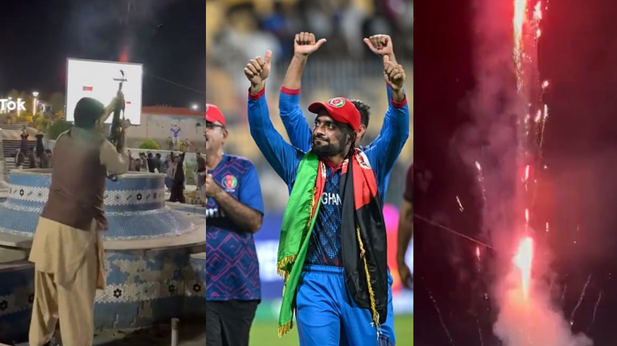 CWC 2023: WATCH- Afghan people celebrate by firing guns in the air after Afghanistan beats Pakistan