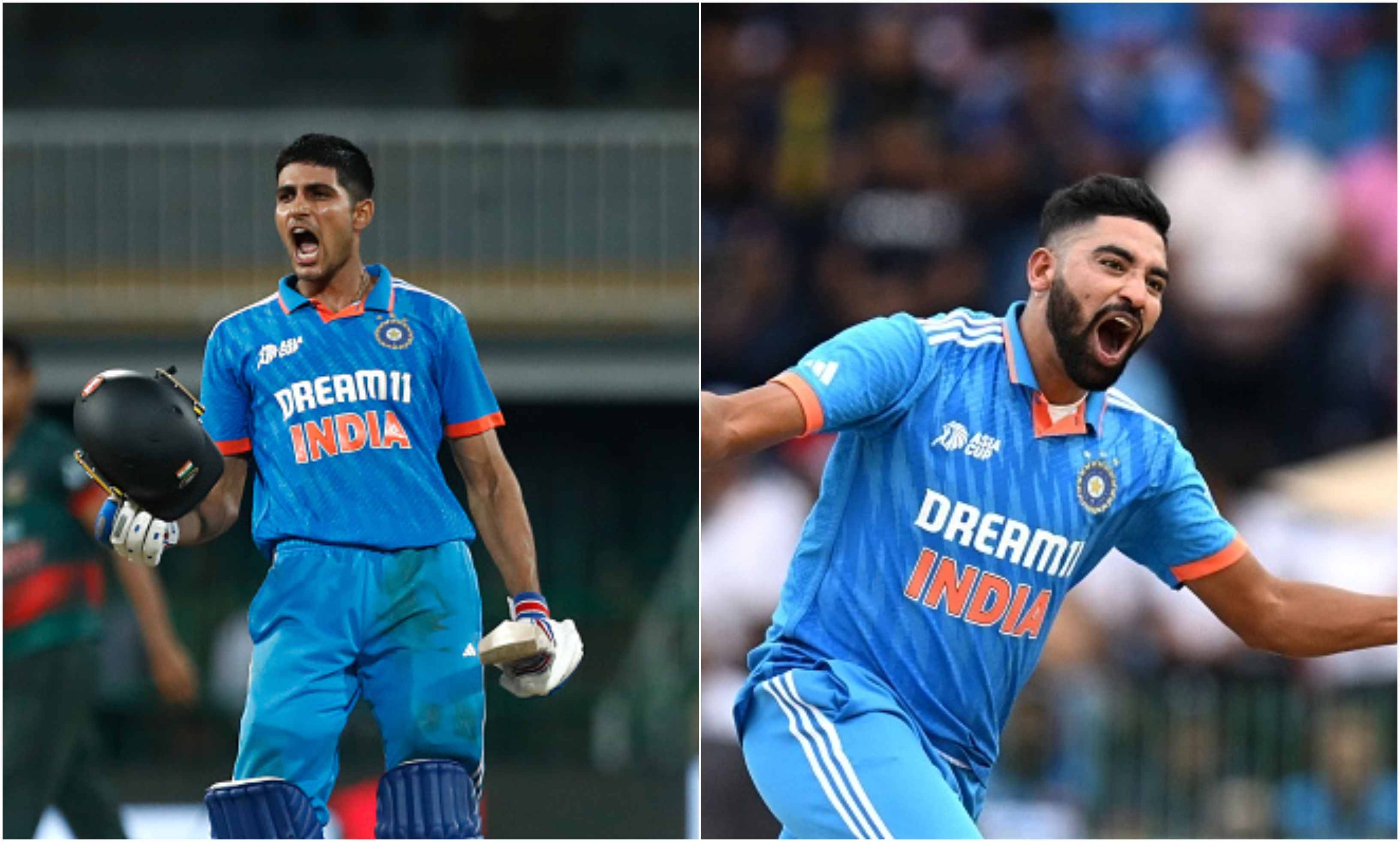 Shubman Gill and Mohammed Siraj | Getty