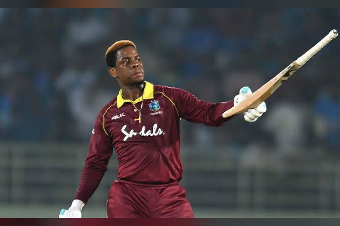 All of Shimron Hetmyer's five centuries have come at a strike rate of more than 100 | AFP
