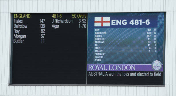 England smashed 481/6 - the highest ODI total against Australia in Trent Bridge in 2018. (photo - Getty) 