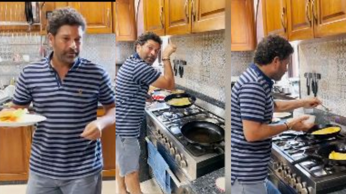 WATCH - Sachin Tendulkar dons Chef's hat; asks fans to guess what's cooking