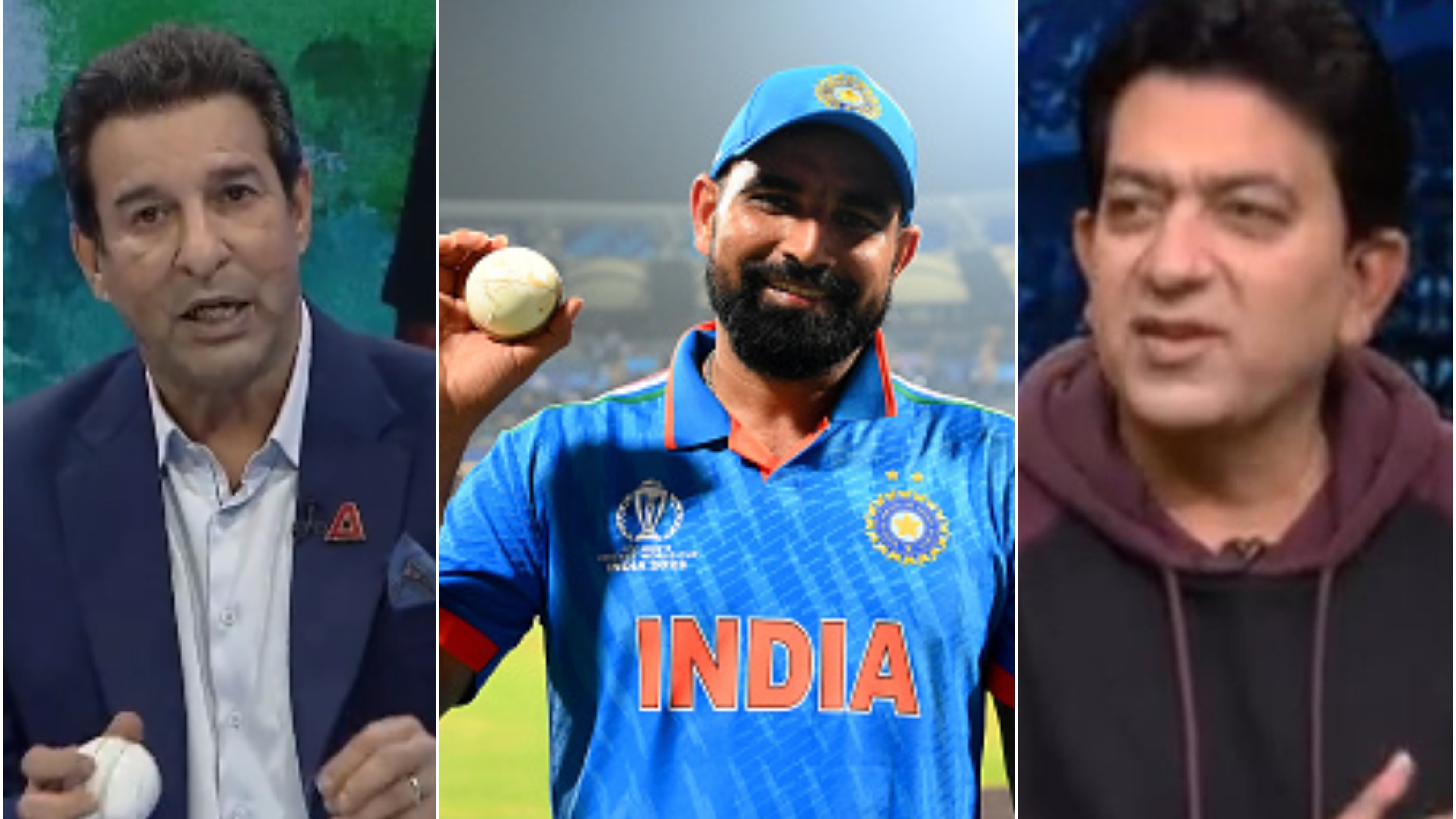 CWC 2023: WATCH – Wasim Akram slams Hasan Raza’s 'different balls for Indian bowlers' conspiracy theory