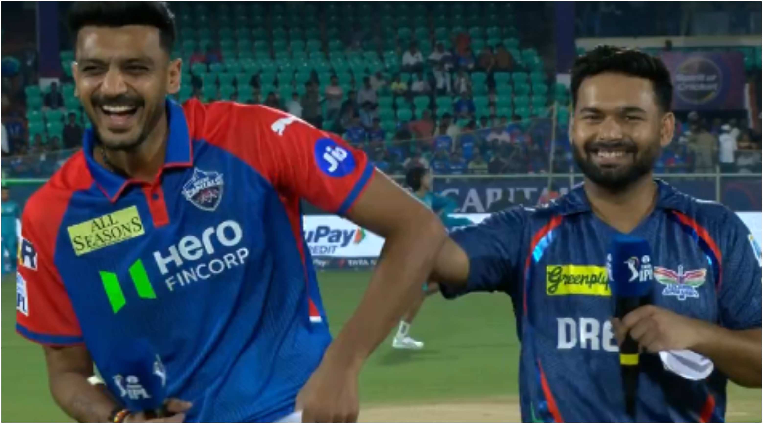 Axar Patel and Rishabh Pant | IPL/Screengrab
