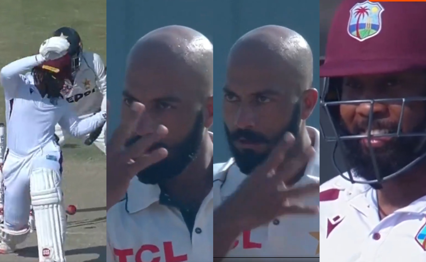 Sajid Khan's John Cena gesture to Jomel Warrican | X