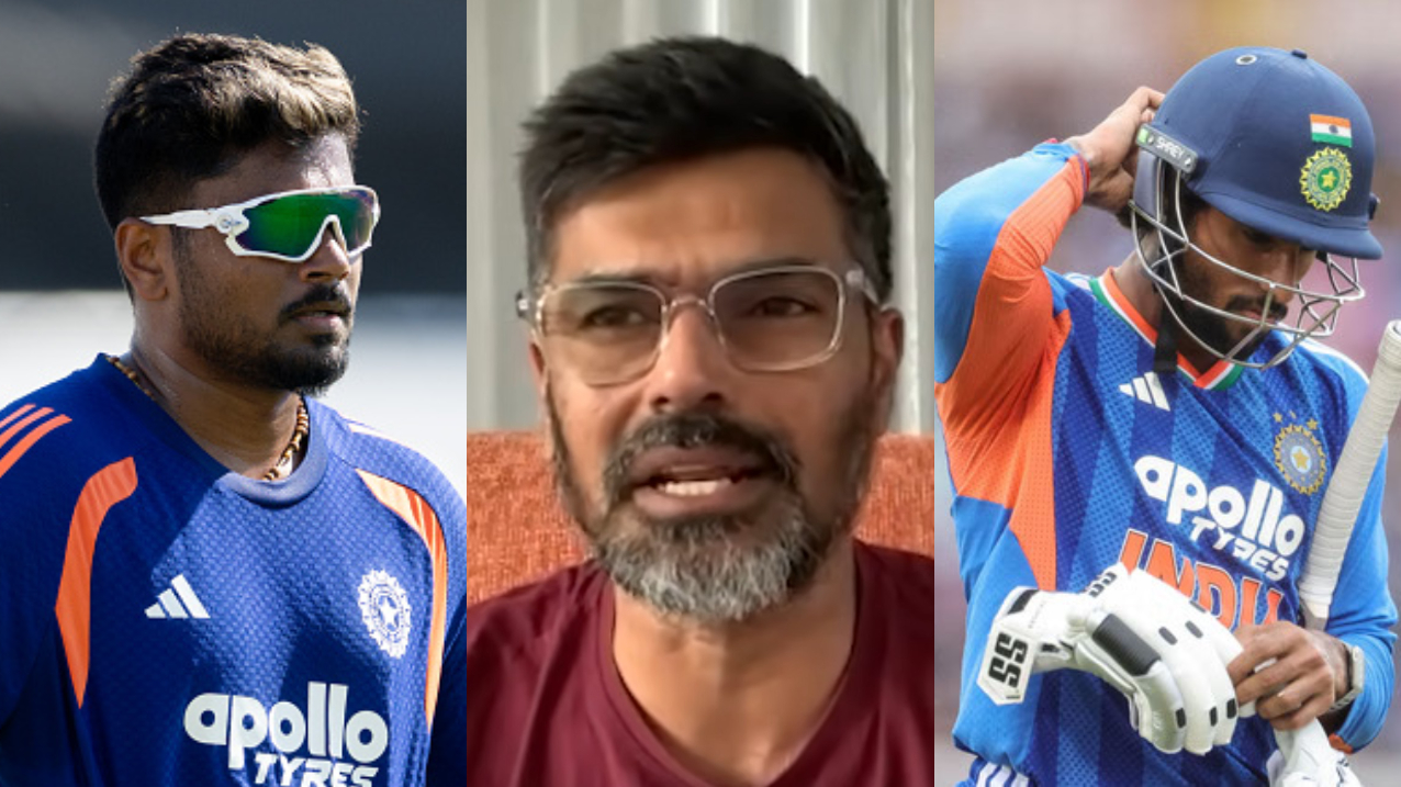 Badrinath called out double standards in India selection with respect to Samson and Tilak| Getty/ YT screengrab