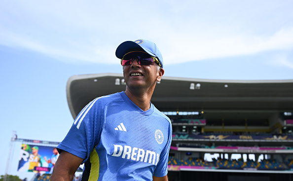 Rahul Dravid ended his India head coach tenure with the 2024 T20 World Cup win | Getty