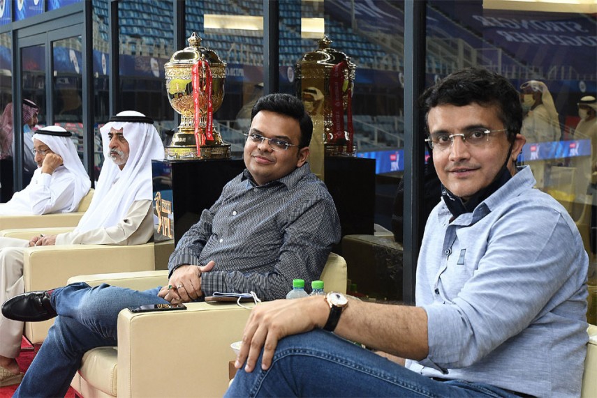 BCCI President Sourav Ganguly and secretary Jay Shah during IPL 2020 in UAE | BCCI