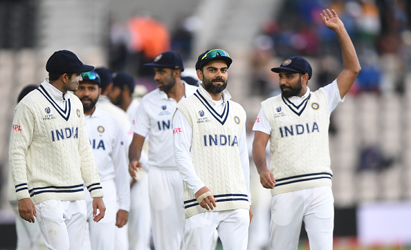 Virat Kohli leading the Indian team on the field | Getty