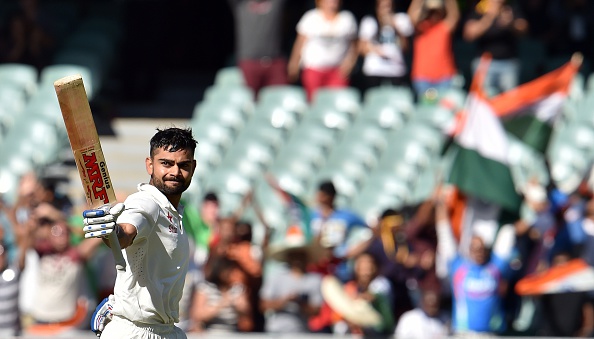Virat Kohli marked his captaincy debut with a 115 in 1st innings in Adelaide | Getty