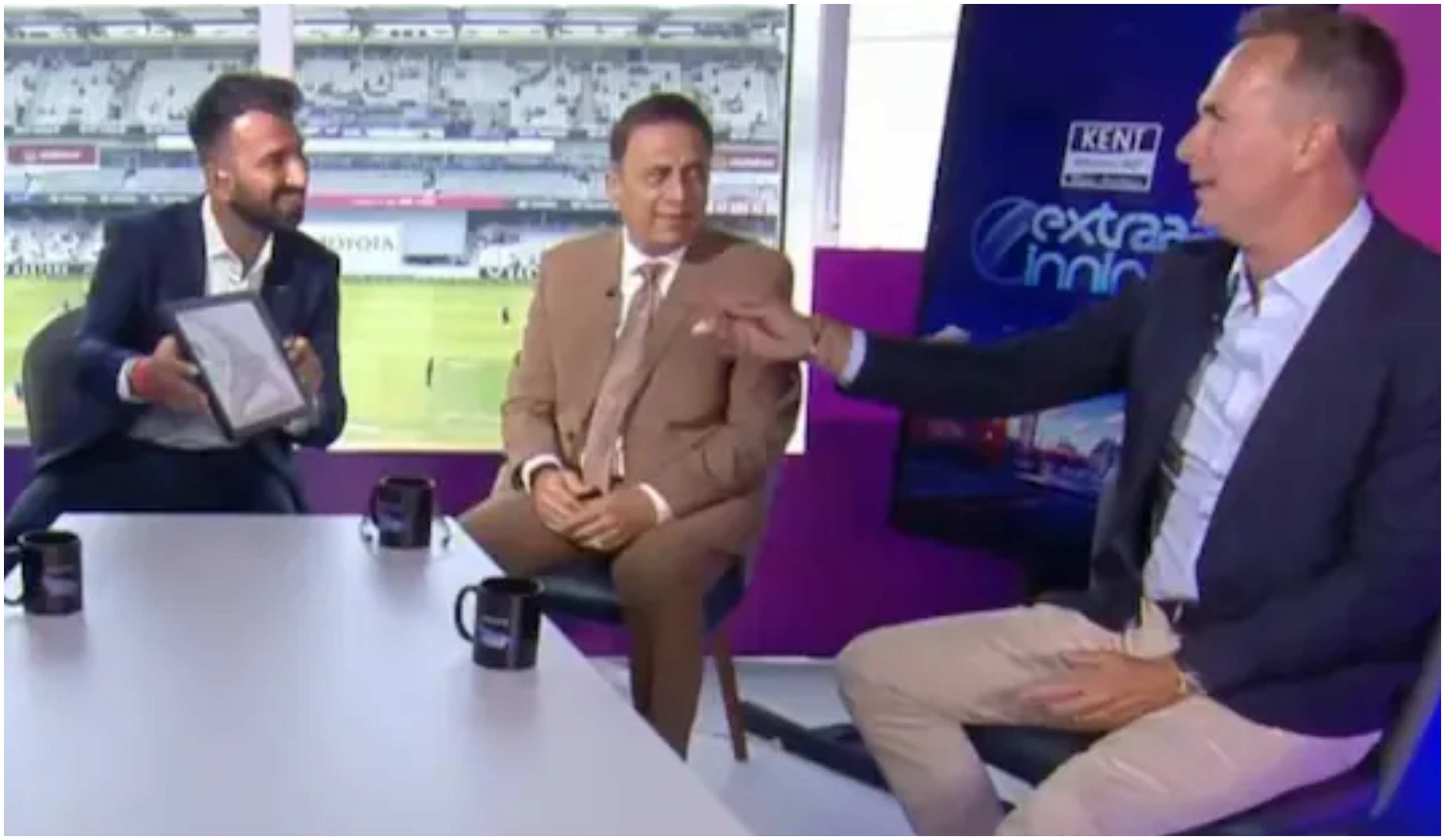 Vaughan was sporting enough to sign it for Pujara | Sony Sports