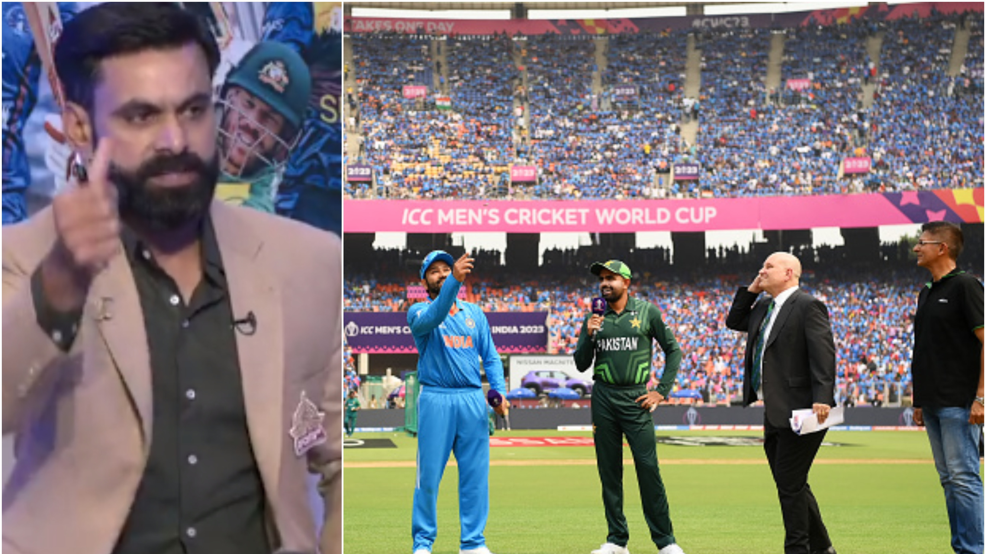 CWC 2023: WATCH – Mohammad Hafeez asks ICC to show coin with spider cam during toss process