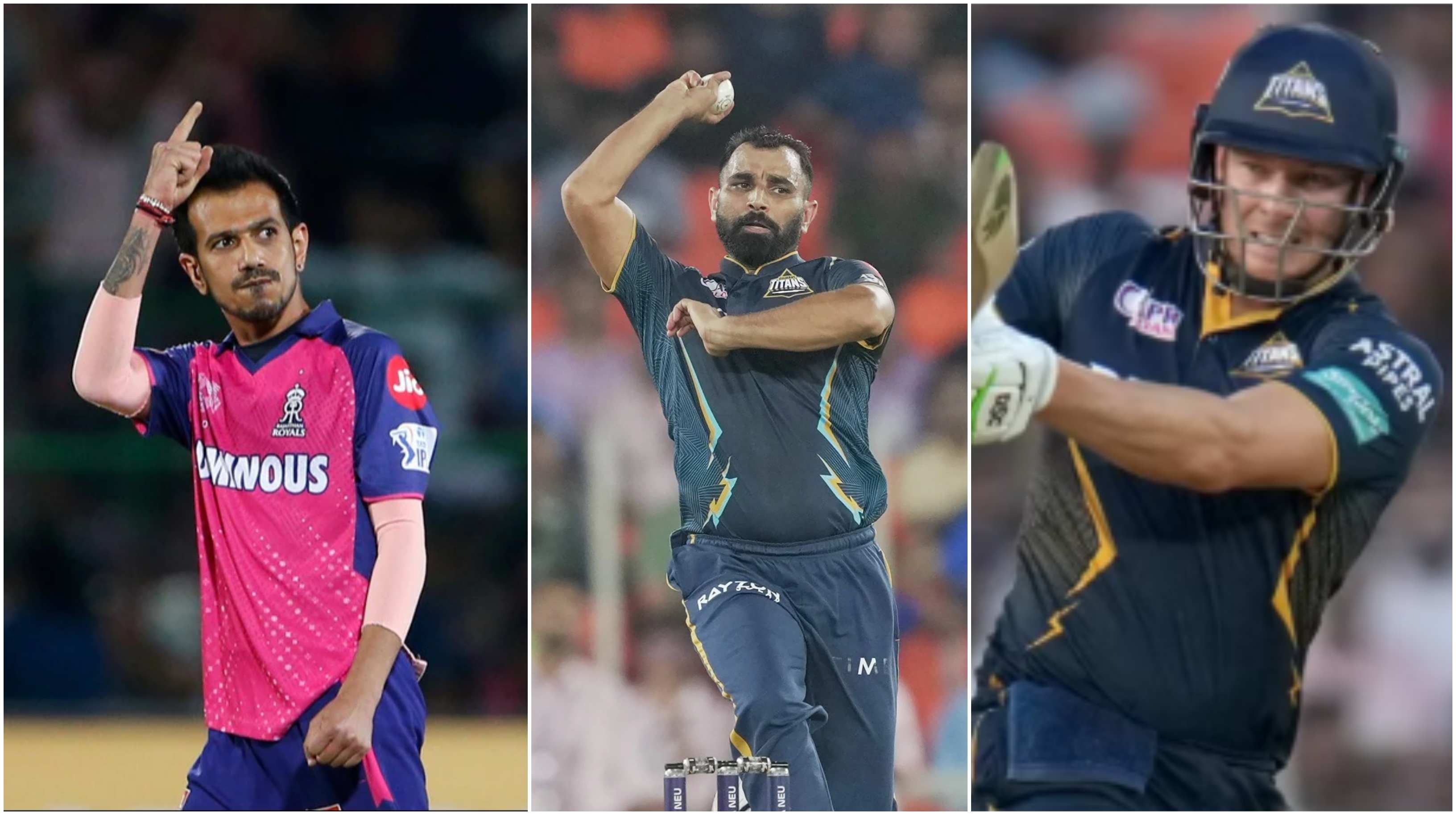 Yuzvendra Chahal, Mohammad Shami and David Miller | BCCI-IPL