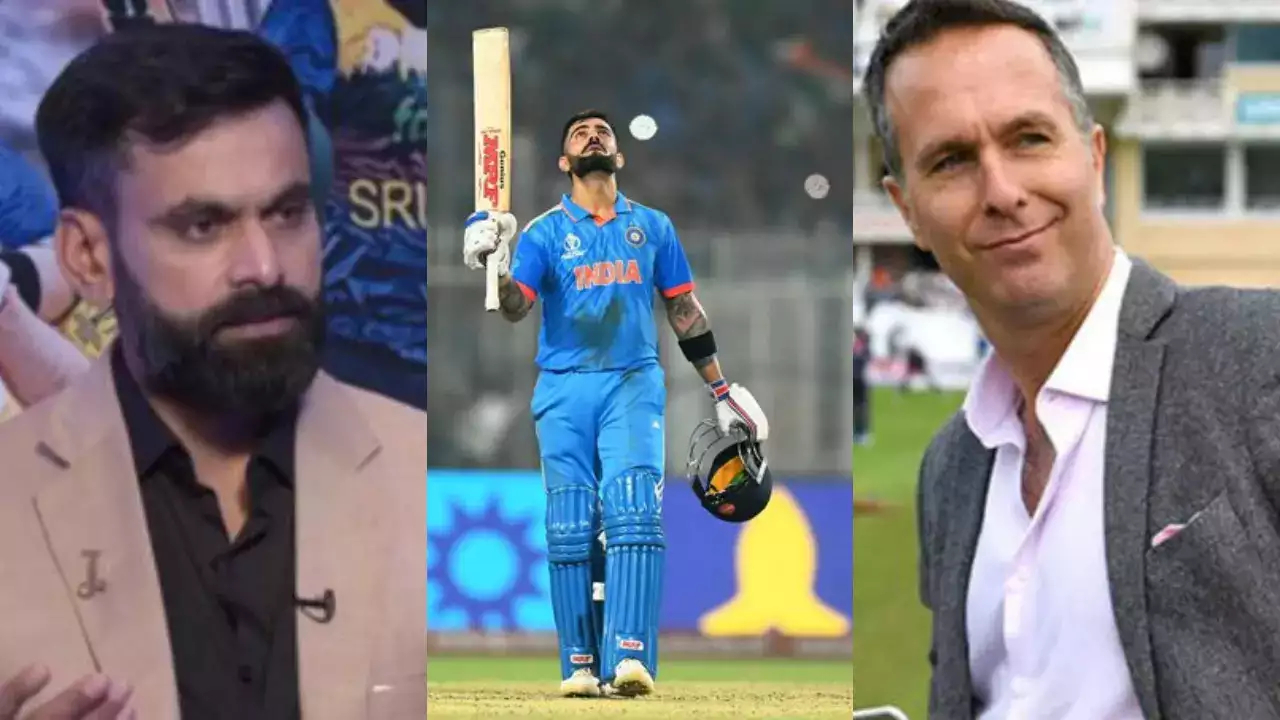 Hafeez and Vaughan traded barbs over Kohli's knock in CWC 2023 | X