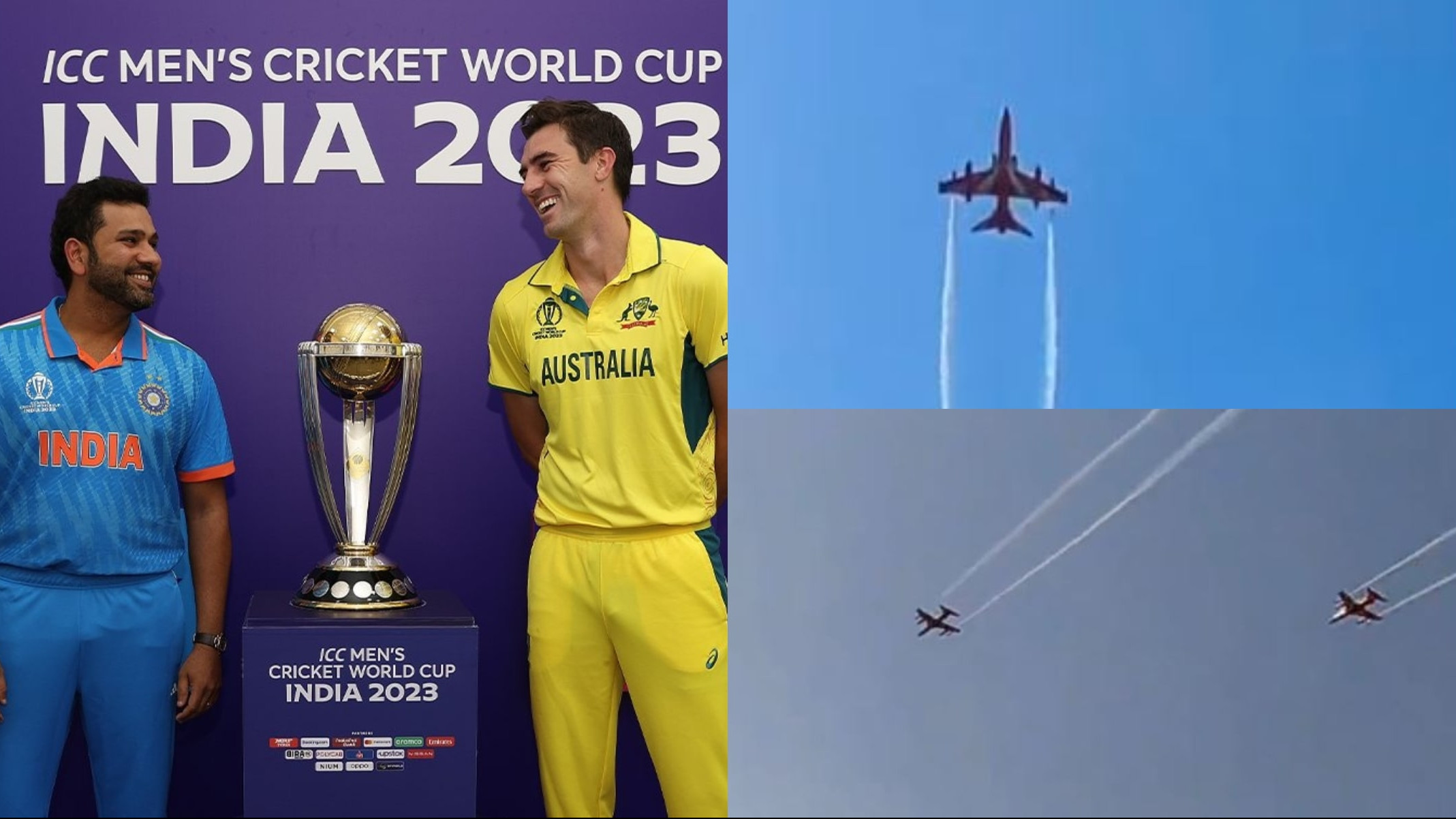 CWC 2023: WATCH- Air Show rehearsal takes place at Narendra Modi Stadium for IND v AUS World Cup final