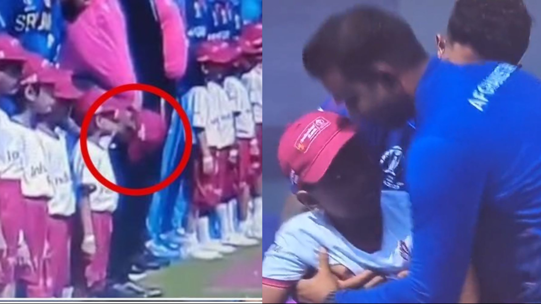 CWC 2023: WATCH- Kid faints during national anthems before AFG v SL match; Kusal Mendis, Afghan support staff helps