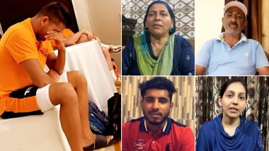 Umran Malik with his family ahead of his SRH debut in IPL 2021