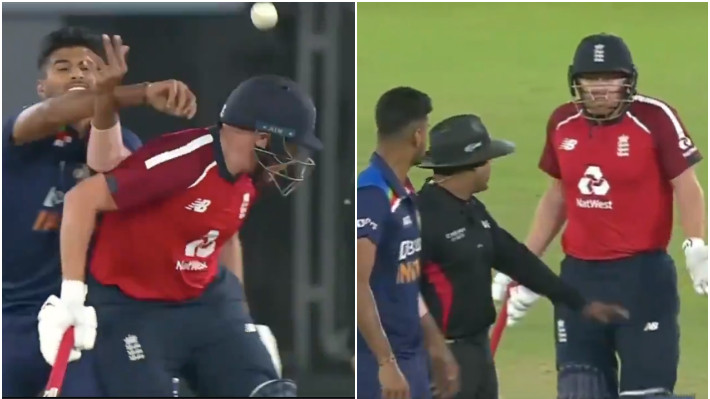 IND v ENG 2021: WATCH - Washington Sundar gets angry on Jonny Bairstow for a missed catch; Umpire steps in