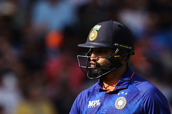 Rohit Sharma got out for a 10-ball duck in second ODI | Getty