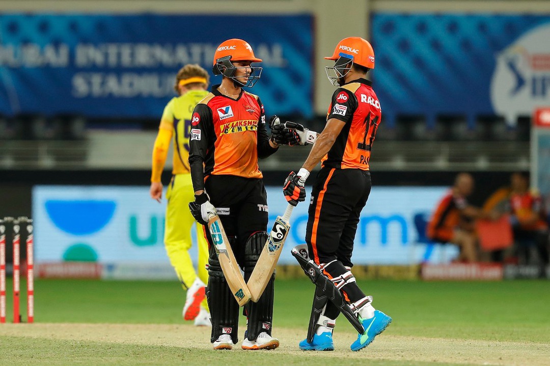 The duo of Priyam and Abhishek shared a 77-run stand for the fifth wicket | SRH/Twitter
