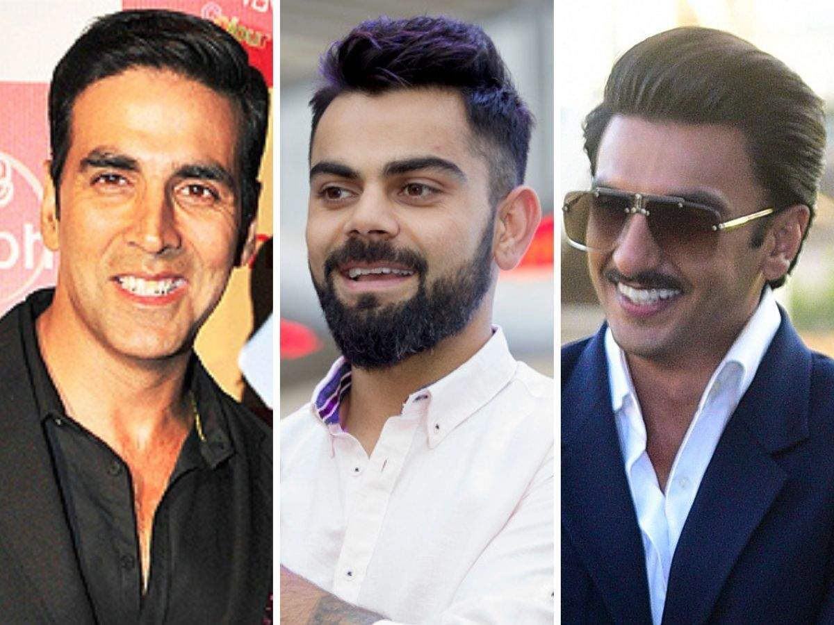 The top three most valuable celebrities as per brand value in India
