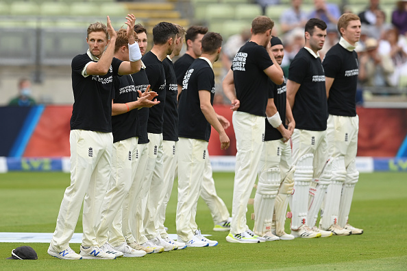 England cricket team sported Anti-Discrimination T-Shirts in Birmingham | Getty Images