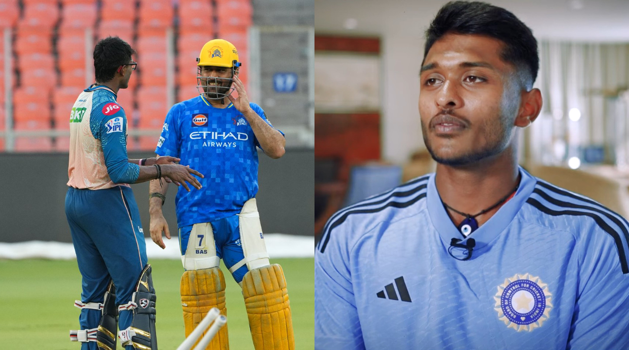 Sai Sudharsan and MS Dhoni | CSK X/Youtube
