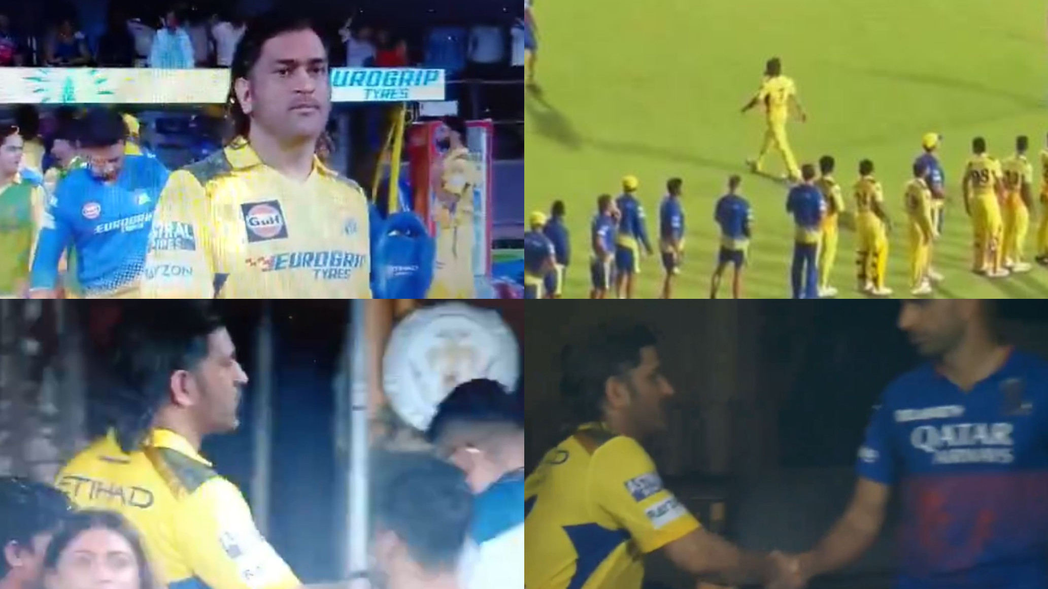 IPL 2024: WATCH- MS Dhoni walks off to dressing room without shaking hands with RCB players after CSK’s elimination