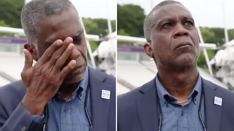 Michael Holding breaks down discussing racism on air | Screengrab