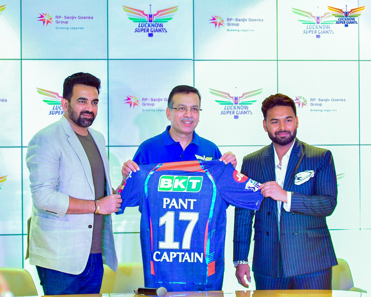 Rishabh Pant, Zaheer khan and Sanjiv Goenka | LSG X