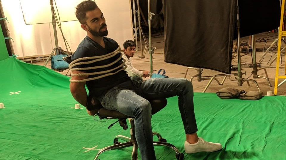 Virat Kohli shows how it feels like to play in the bio-bubble 