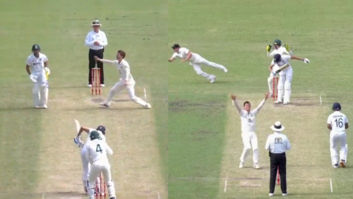 AUS v IND 2020-21: WATCH - Umpire rules Shubman Gill out caught despite lack of evidence
