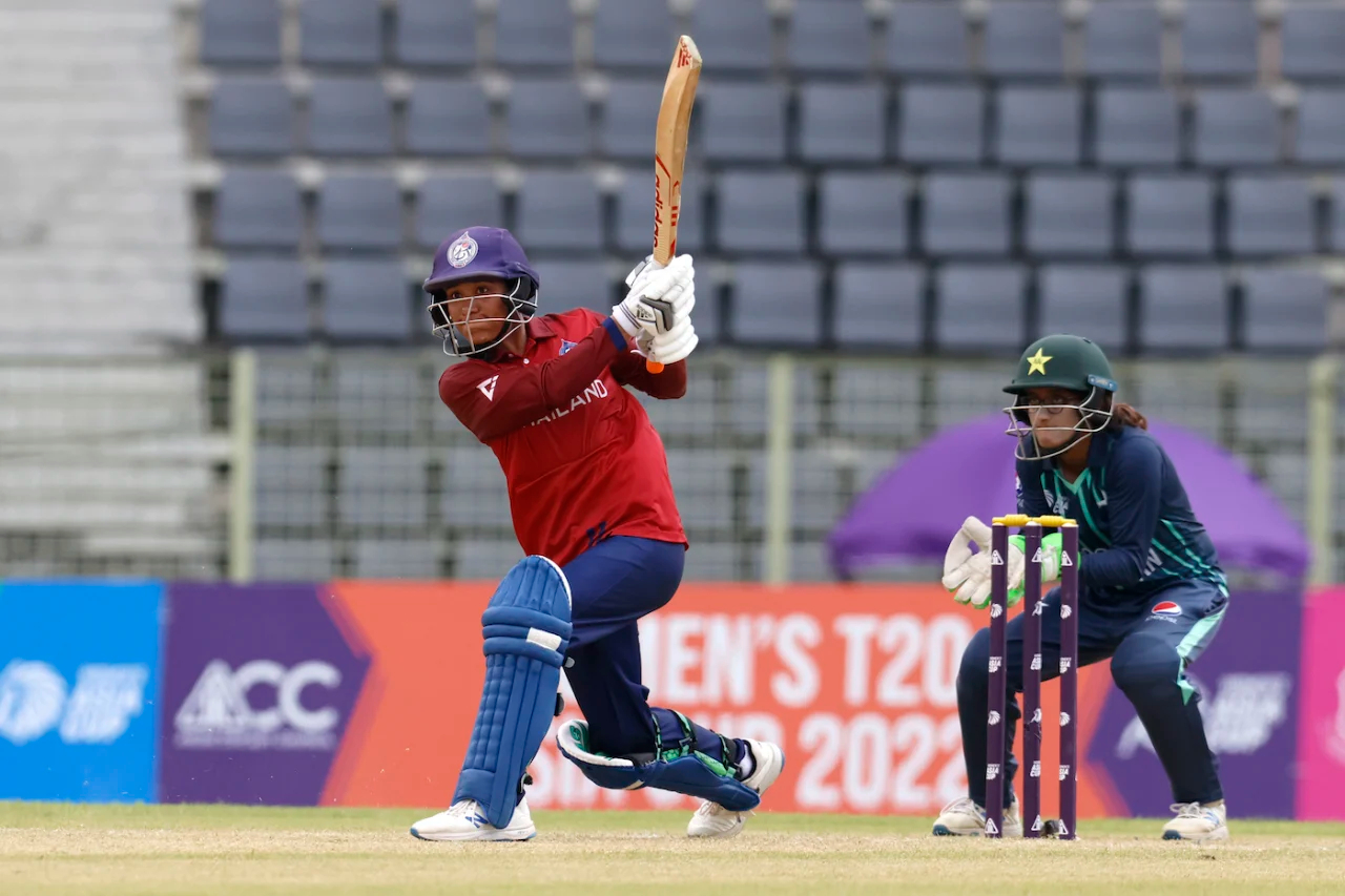 Natthakan Chantam won the Player of the Match for her 61-run knock | ACC