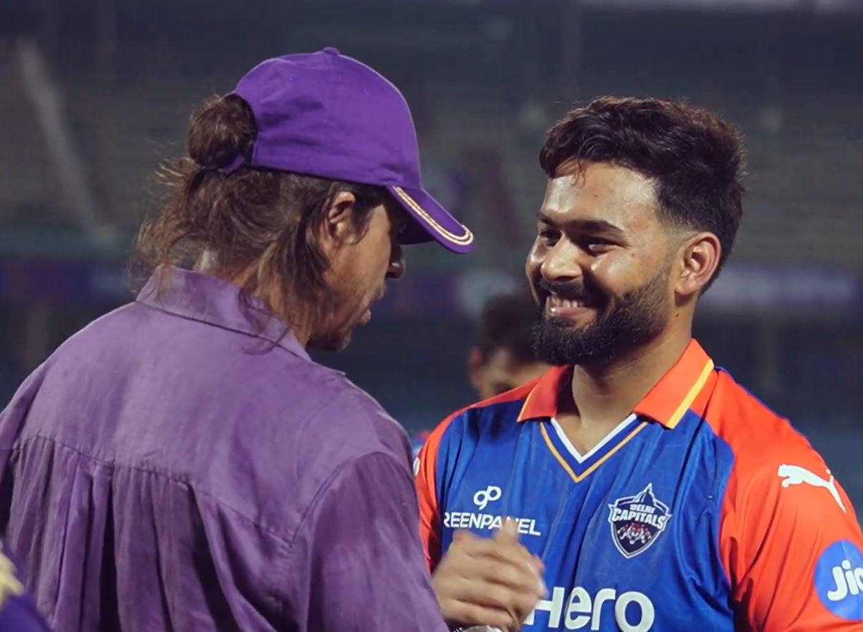 Shah Rukh Khan with Rishabh Pant | IPL X