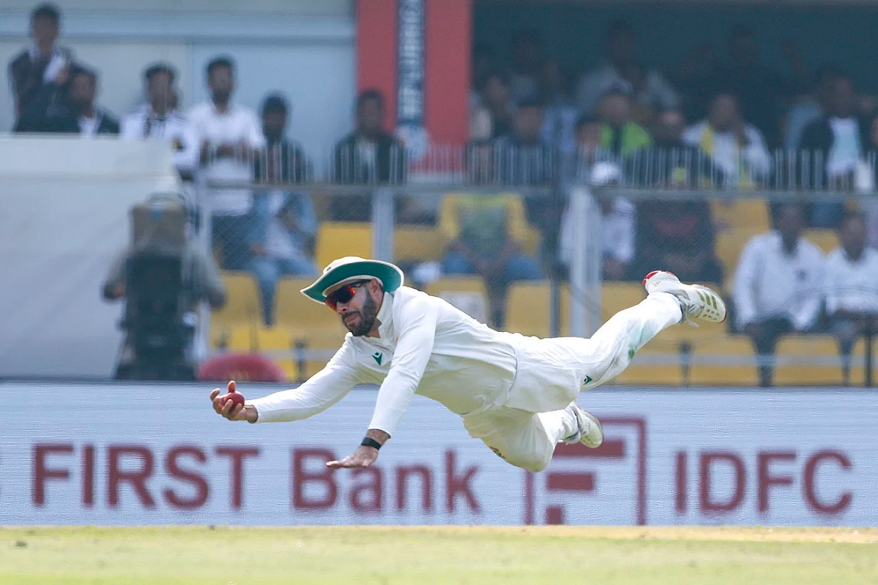 Aiden Markram's brilliant catch to dismiss Nitish Reddy | Getty