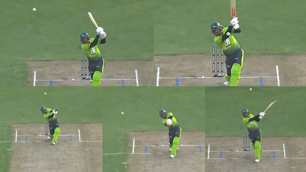 WATCH- Marcus Stoinis hammers 5 sixes in an over in MLC 2026; takes 30 runs in one over of Ian Holland