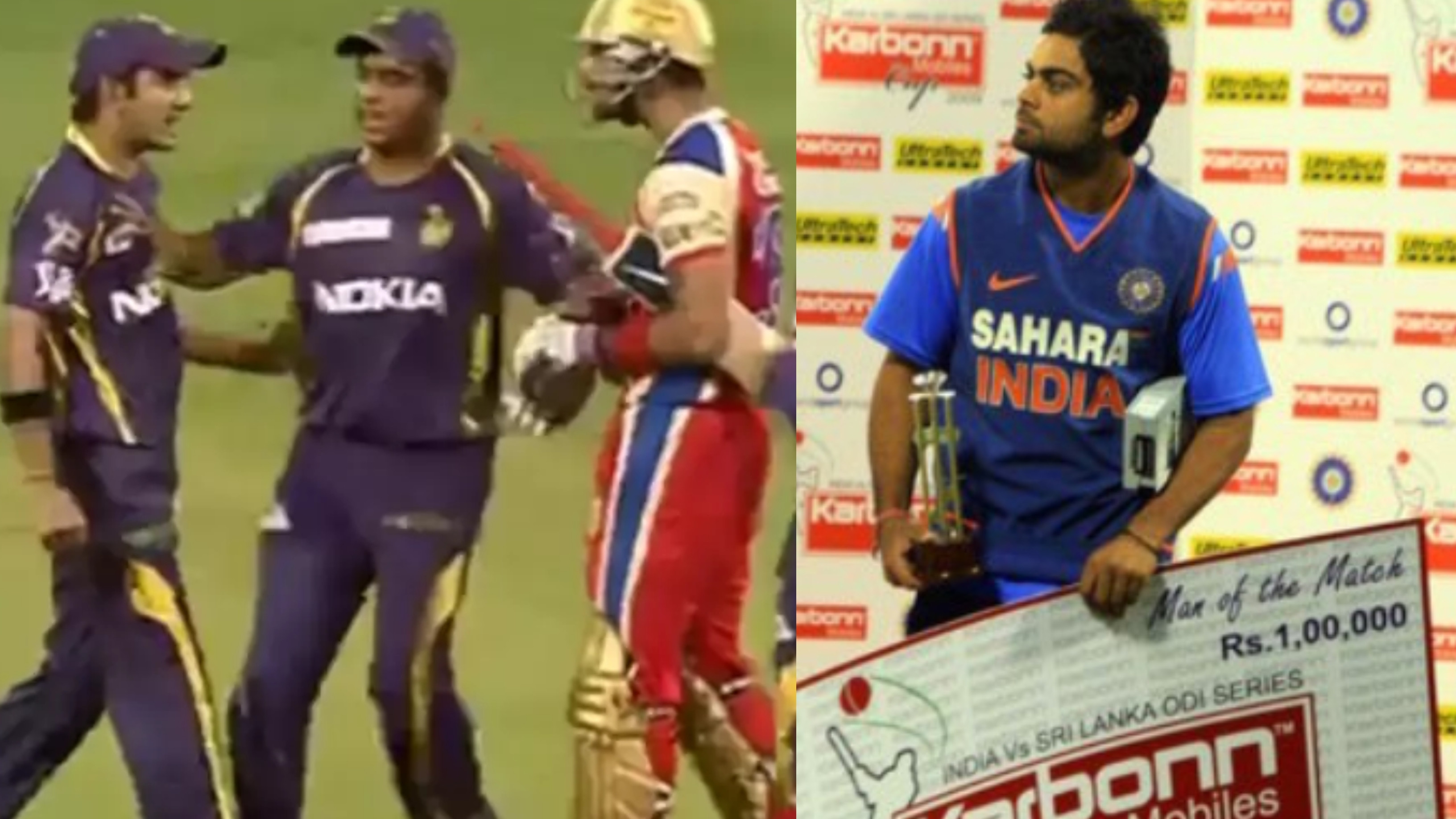 Gambhir opens up on his verbal spat with Kohli, explains why he gave POTM trophy to Virat in 2009