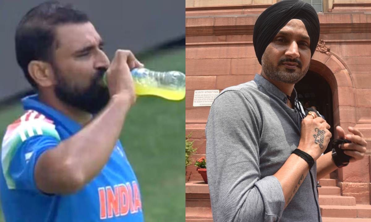Mohammad Shami received support from Harbhajan Singh in drinks row | X
