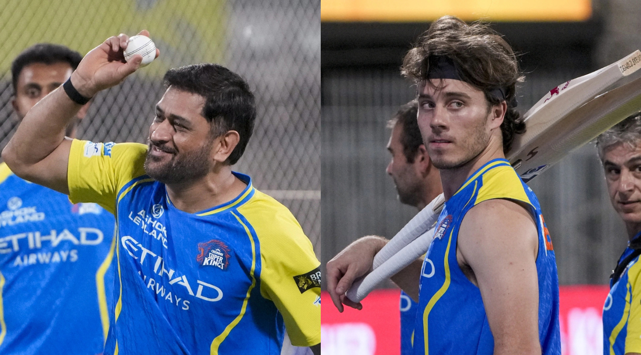 MS Dhoni and Dewald Brevis | CSK X