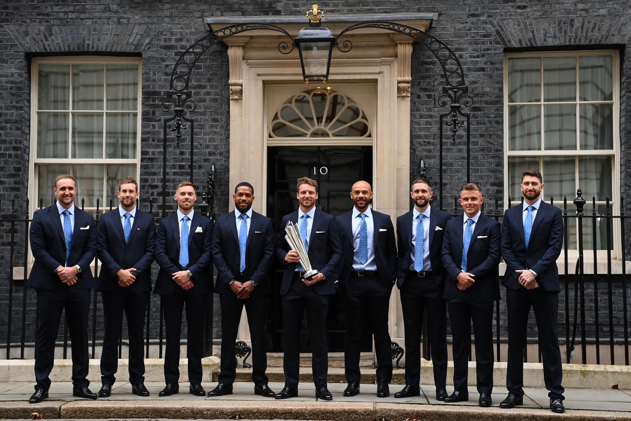 Members of England T20 WC 2022 winning team visited UK PM Rishi Sunak | Twitter