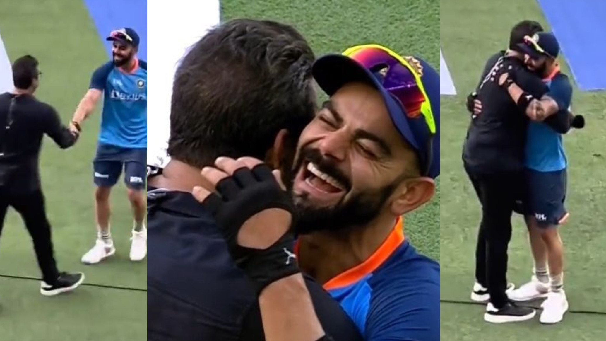 Asia Cup 2022: WATCH- Virat Kohli and Wasim Akram share a handshake and a hug before India-Pakistan clash