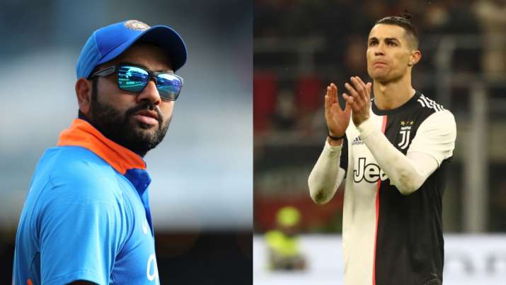 Rohit Sharma lauded footballer Ronaldo