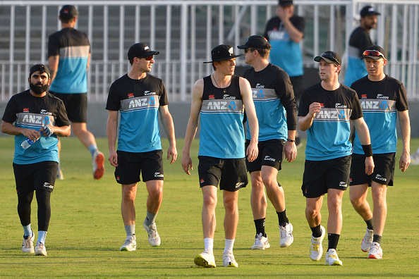 New Zealand training ahead of first ODI at Rawalpindi | Getty