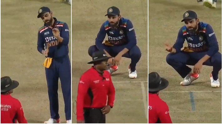 IND v ENG 2021: WATCH - Virat Kohli gets ignored by umpire Nitin Menon on his outrage over a decision 