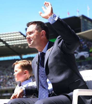 Ricky Ponting with his son | Getty