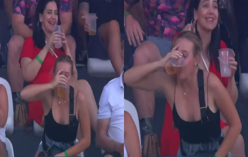 Famous beer girl from SA20 match | x