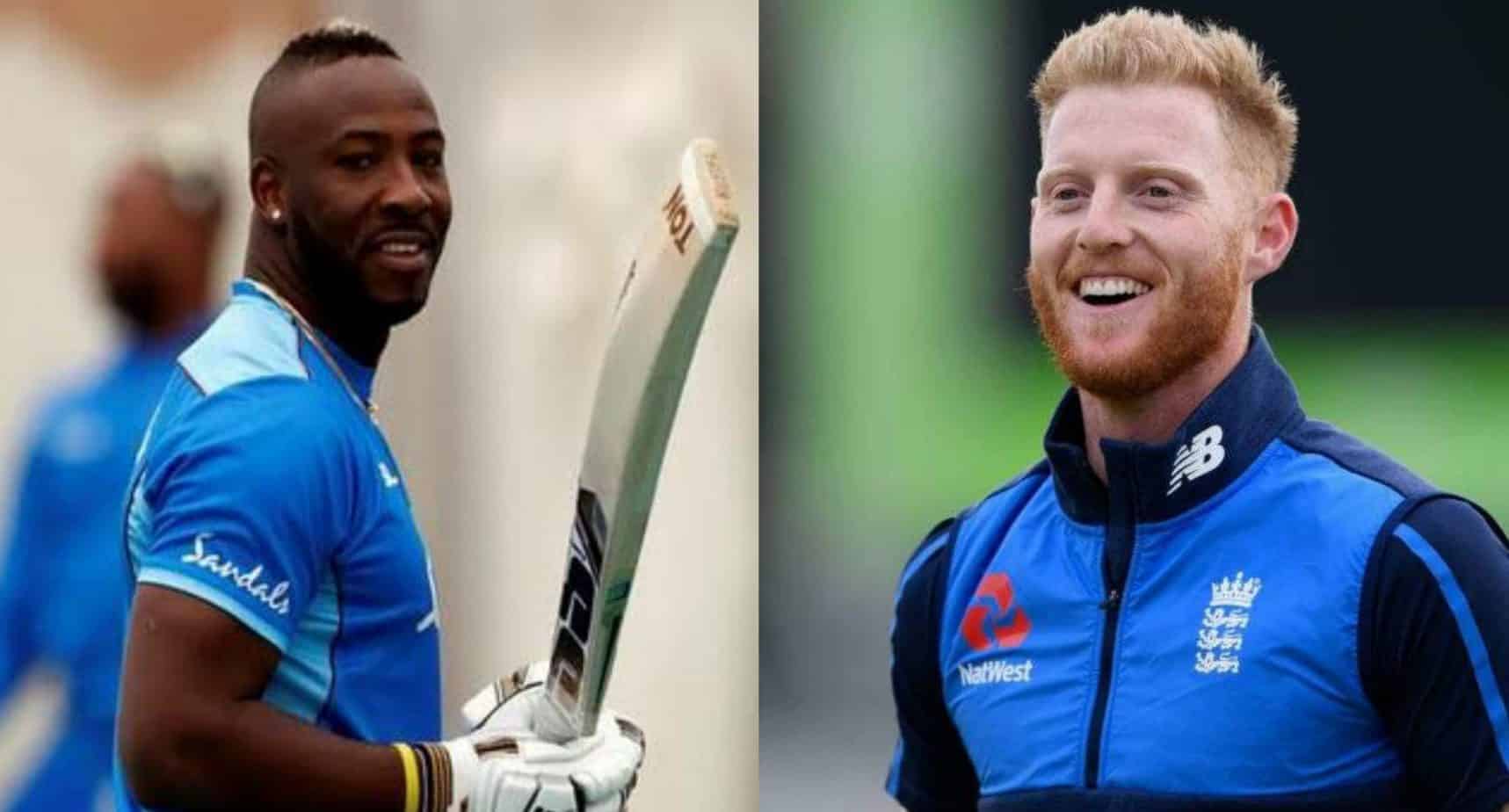 Andre Russell and Ben Stokes | Getty