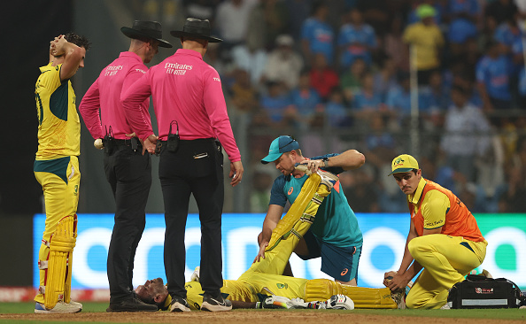 Maxwell battled cramps and back spasms to win the match for Australia | Getty