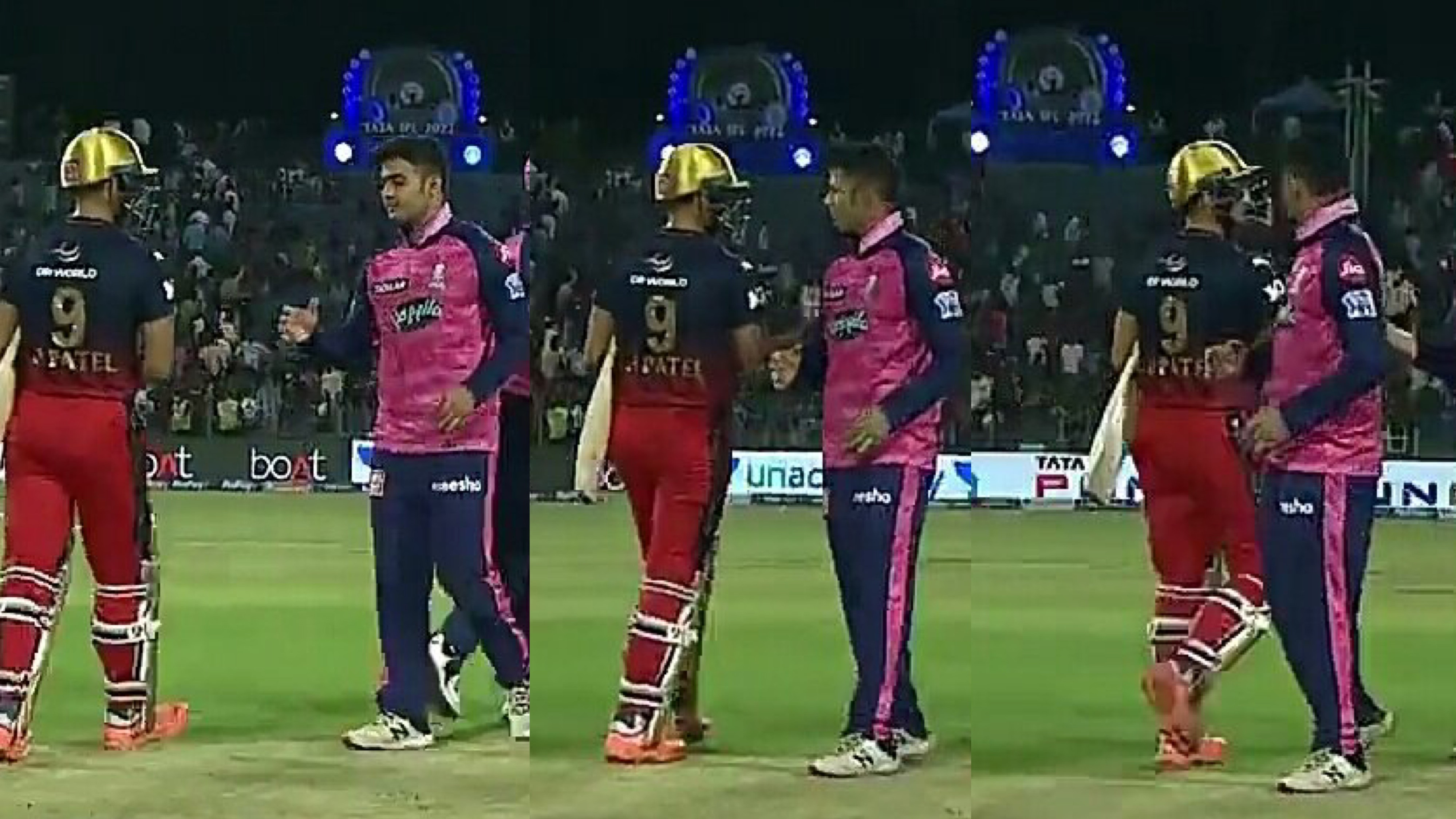 IPL 2022: WATCH - Harshal Patel refuses to shake hands with Riyan Parag after their verbal spat earlier