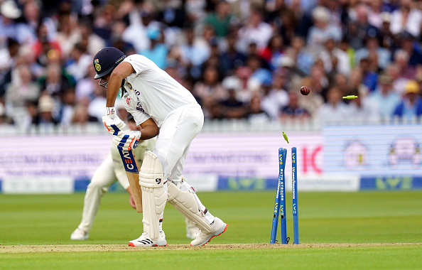 Sharma was clean bowled by James Anderson for 83 in 1st innings of second Test | Getty